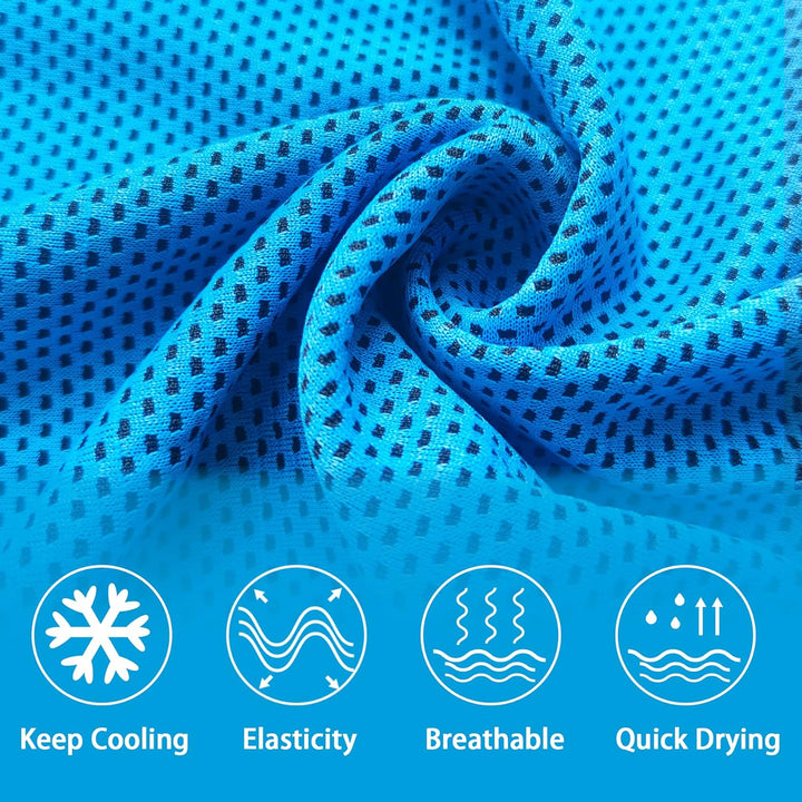 30Pack Cooling Towels for Neck and Face (40"X12"), Microfiber Bulk Cooling Towels for Athletes Cooling Neck Wraps Gym Towels for Working Out,Yoga,Golf,Running and Fitness